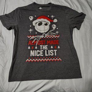 Disney Nightmare Before Christmas Santa Jack Skellington T-Shirt